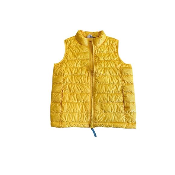 Primary Puffer Vest Yellow Quilted Lightweight Recycled Polyester size 8/9 - Picture 2 of 9